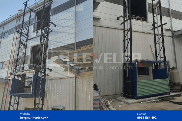 Quy trình thi công và lắp đặt thang nâng hàng LEVELER tại Picenza