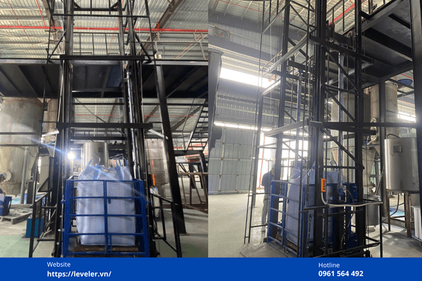 Hoàn thiện và bà giao thang nâng hàng