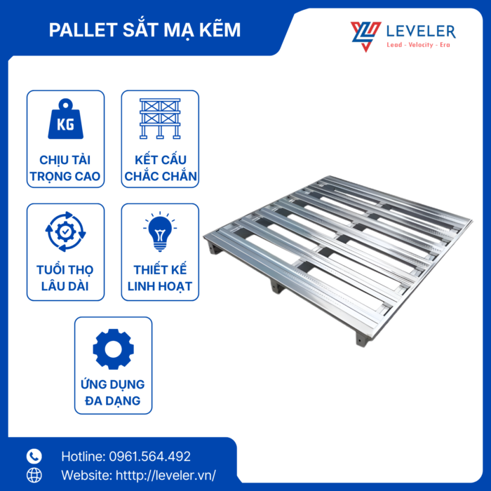 PALLET SẮT MẠ KẼM LEVELER